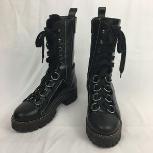 Zara Studio SS 2017 Combat Boots Size 36 US 6